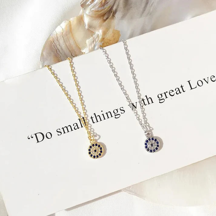 Nazura Eye Crystal Pendant with Chocker Design