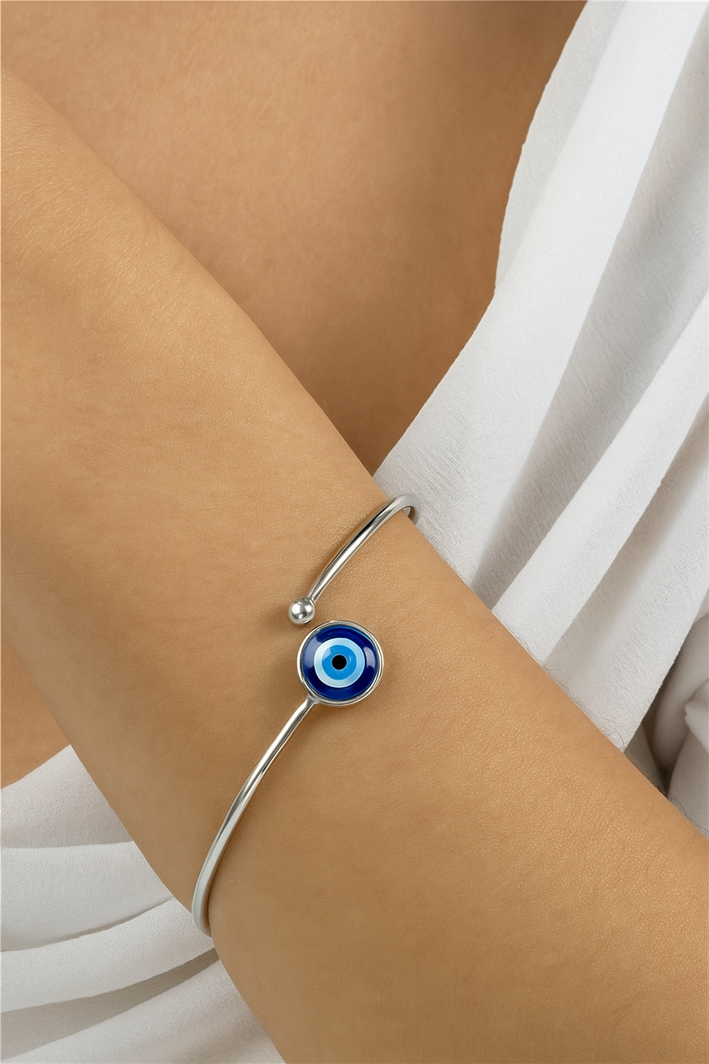 Nazura Eye Open Cuff Bracelet
