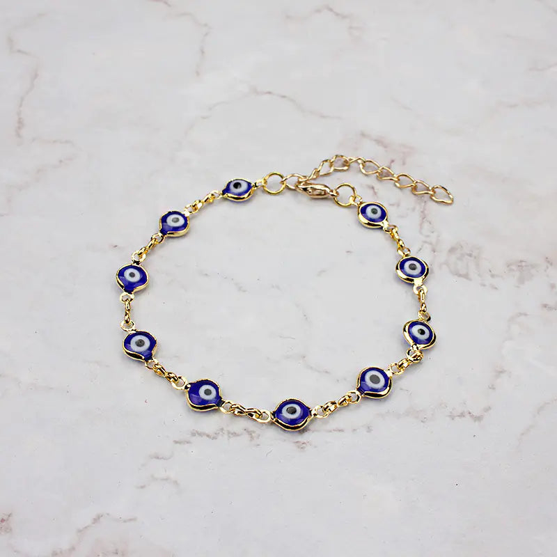 Nazura Eye Linked Charm Bracelet