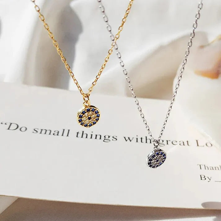 Nazura Eye Crystal Pendant with Chocker Design