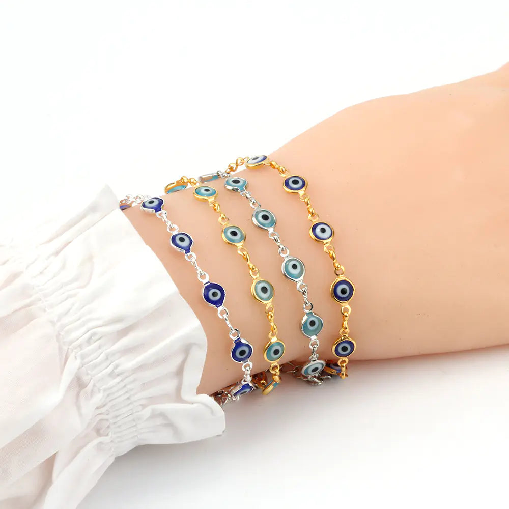 Nazura Eye Linked Charm Bracelet