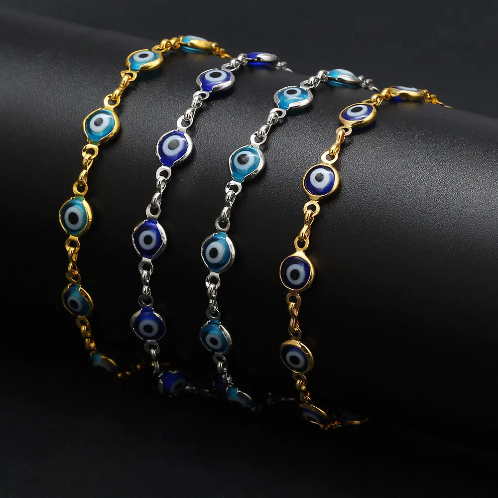 Nazura Eye Linked Charm Bracelet